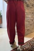 Mercer Soft Twill Barrel Leg Pant Sangria /5/5 =